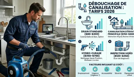 débouchage drain prix