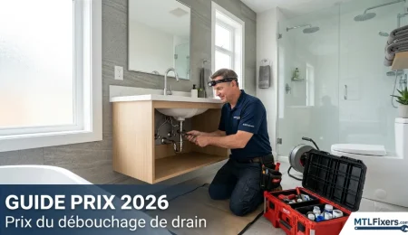 GUIDE PRIX 2026 Prix du débouchage de drain